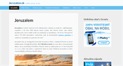 Desktop Screenshot of jeruzalem.sk